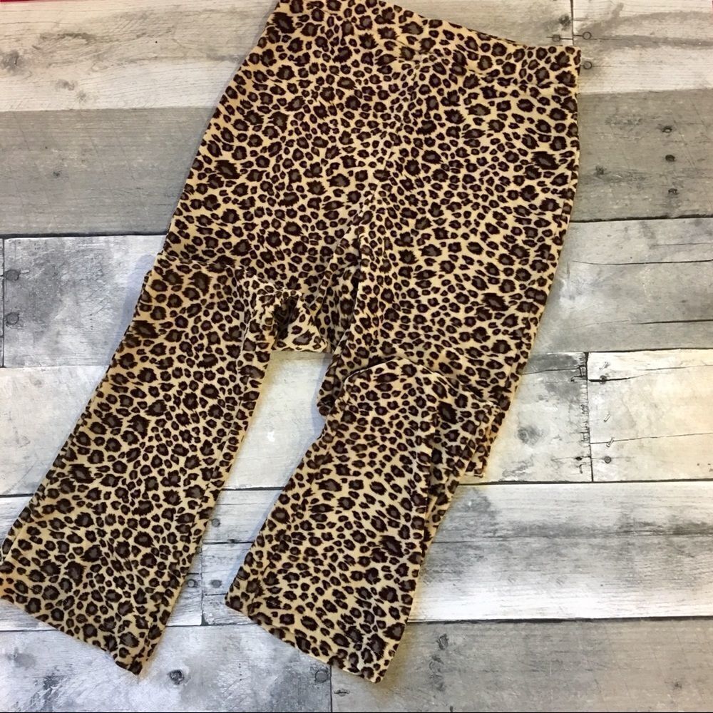 Vintage animal print gap Bellbottom leggings